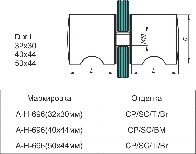 A-H 696 кноб 32х30 Ti?>